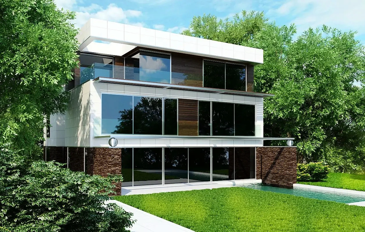 Model of a house in Barcelona